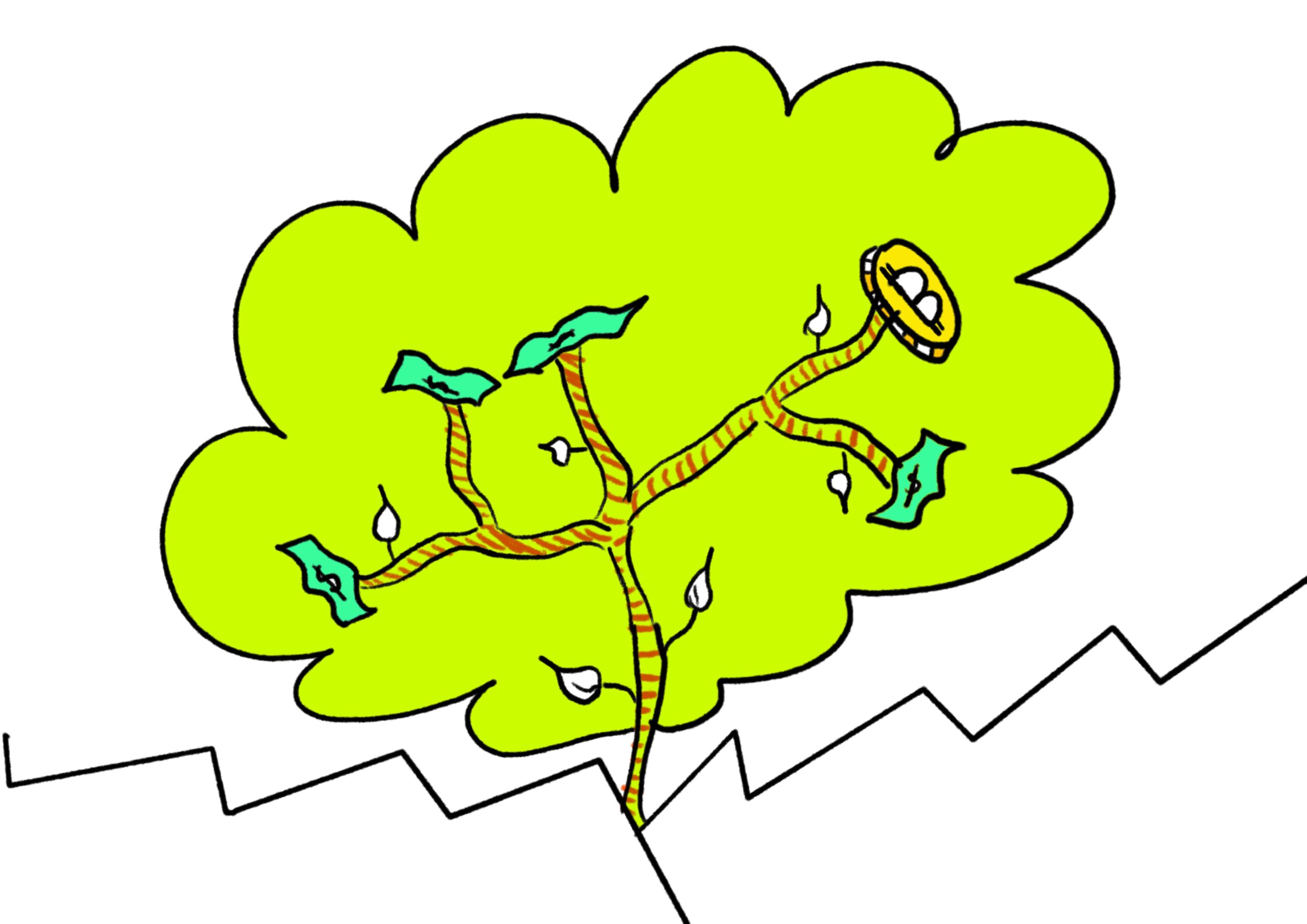 Money tree concept